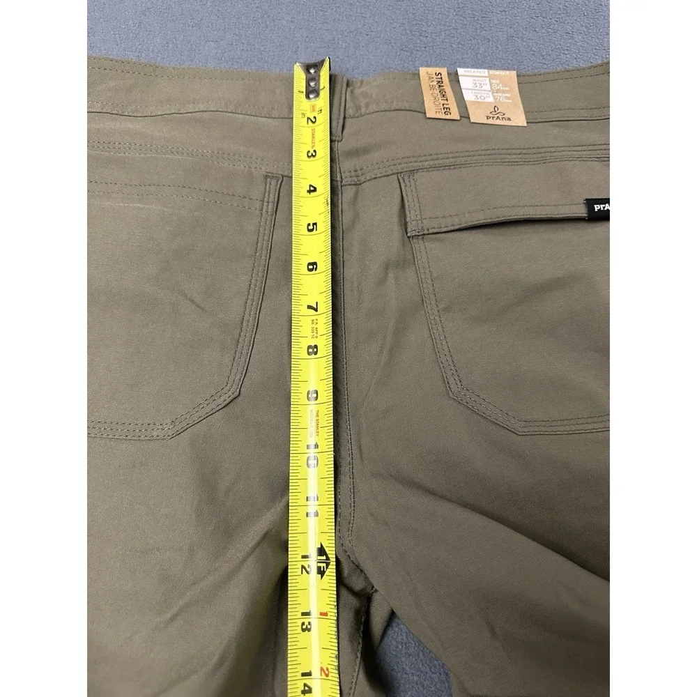 Prana Stretch Zion Pants II Mens Size 33x30 Slate Green Relaxed Fit Straight NWT